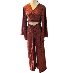 NWOT Handmade Indian Paisley Wrap 2pc Set
